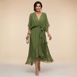 Marija  | V-Neck Haljina Klasične Elegancije