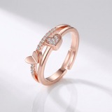 ROSE GOLD HEART ZIRCONIA - (PODESIVI)