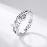 ROSE GOLD HEART ZIRCONIA - (PODESIVI)