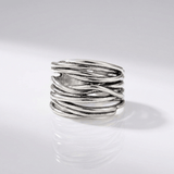 SREBRNI ZIRKON RING - (PODESIV)
