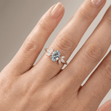 ZLATNI AQUAMARINE MARQUISE PRSTEN