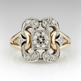 DIAMANT RETRO SKULPTURALNI PRSTEN