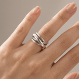 SREBRNI ZIRKON RING - (PODESIV)