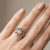 DIAMANT RETRO SKULPTURALNI PRSTEN