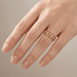 ZLATNI DIAMANTNI OTVORENI RING