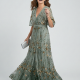 Aleksandra  | Halter Bloom Flow Maxi Haljina