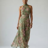Jelena | Midi haljina sa halter izrezom