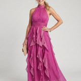 Bojana  | Halter Maxi Haljina sa Ruffles
