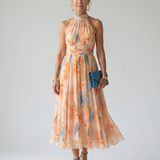 Ana| Mekana Halter Midi Haljina