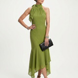 Winifred | Halter Midi Haljina sa Ključanom Opekom