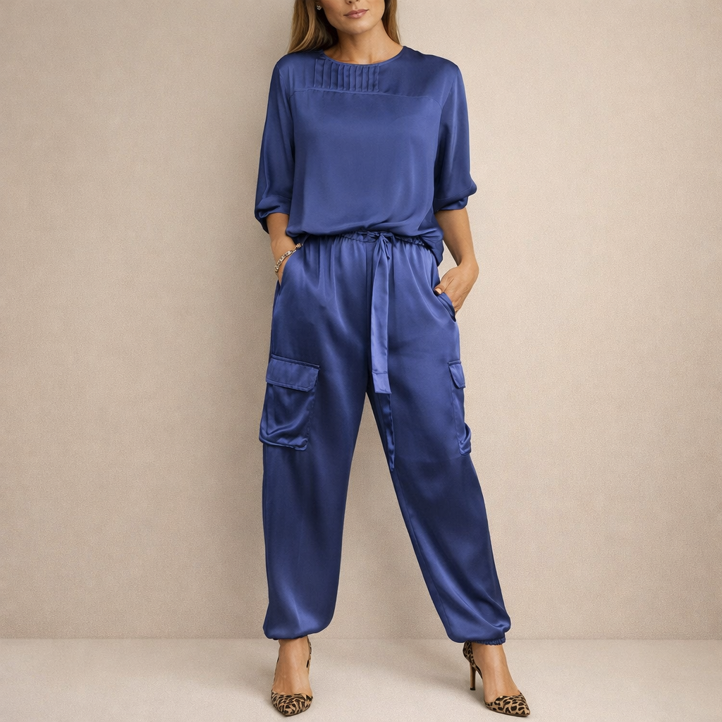 Clara | Ležerni Satin Cargo Set