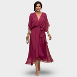 Marija  | V-Neck Haljina Klasične Elegancije