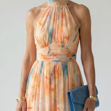 Ana| Mekana Halter Midi Haljina