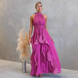 Celestia | Halter Maxi Haljina sa Ruffles