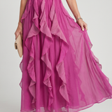 Bojana  | Halter Maxi Haljina sa Ruffles