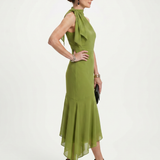 Winifred | Halter Midi Haljina sa Ključanom Opekom