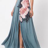 Marija | Halter Bodice Cvjetna Maxi Haljina
