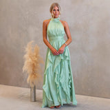 Celestia | Halter Maxi Haljina sa Ruffles