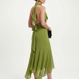 Winifred | Halter Midi Haljina sa Ključanom Opekom