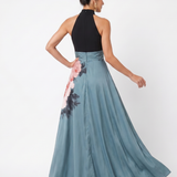 Marija | Halter Bodice Cvjetna Maxi Haljina