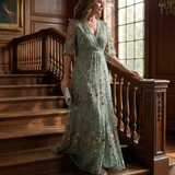 Aleksandra  | Halter Bloom Flow Maxi Haljina
