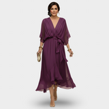 Marija  | V-Neck Haljina Klasične Elegancije
