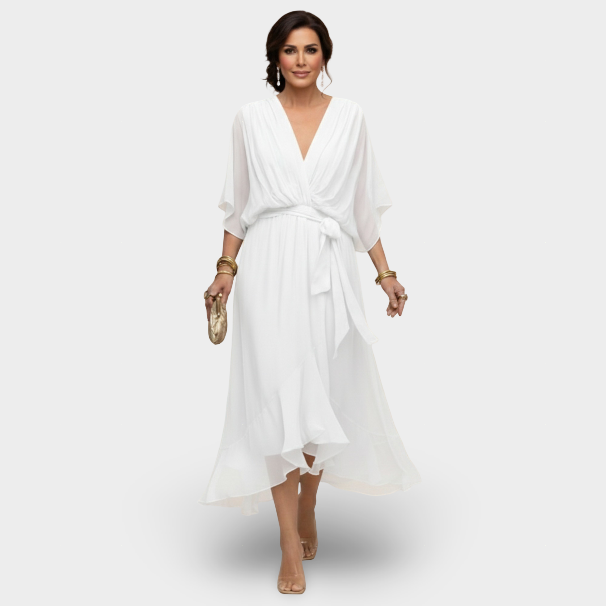 Monica | V-Neck Haljina Klasične Elegancije