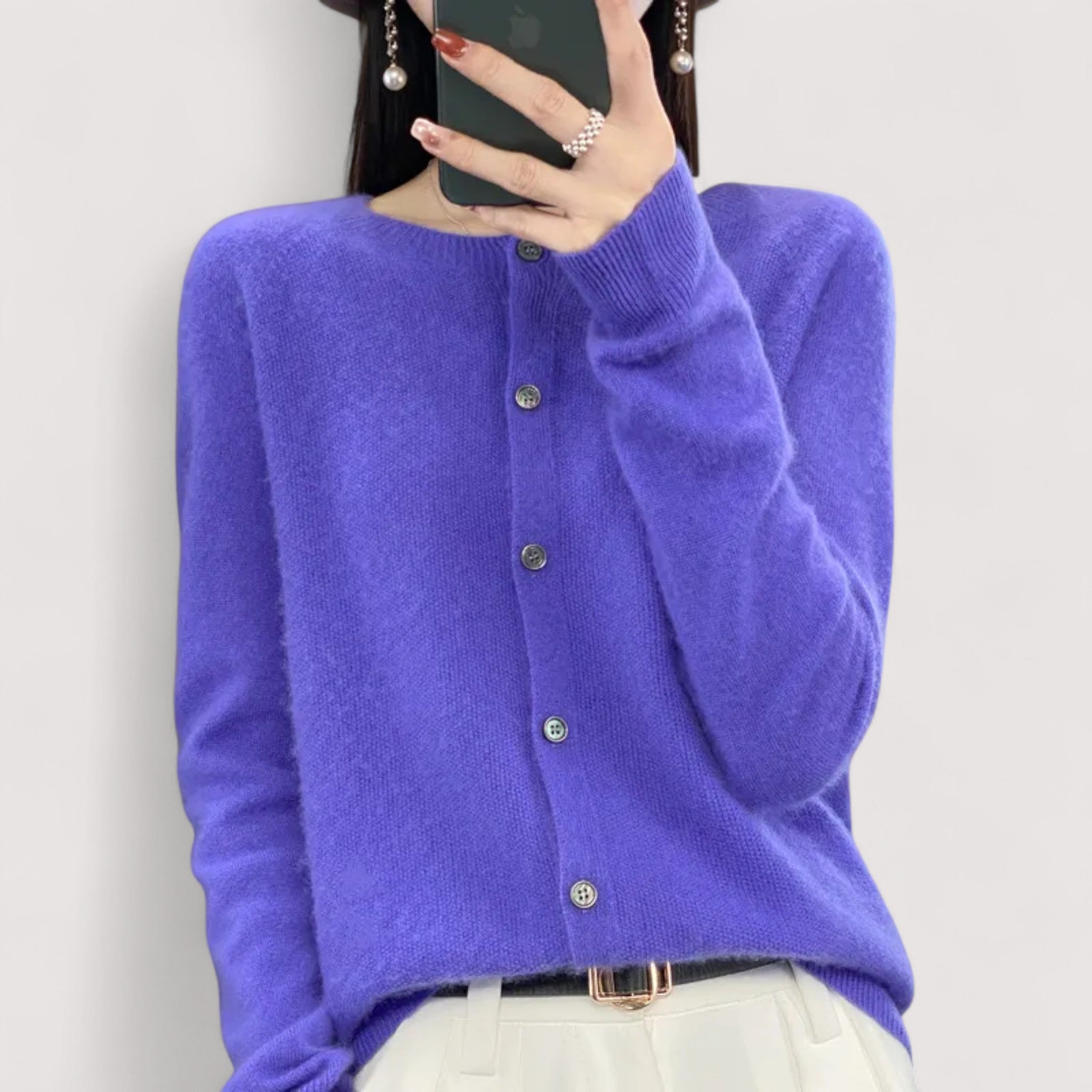 Darija™ – Mekani pleteni sako sa dugmetom