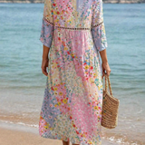 Ana™ | Cvjetna Patchwork Haljina