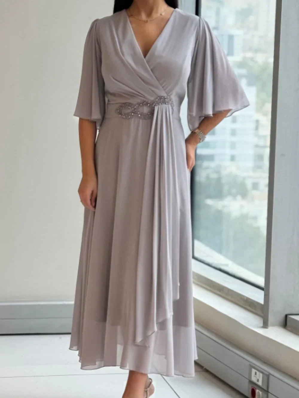 Ewelina | Elegantne dugačke šifonske haljine