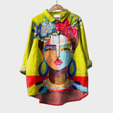 Amelia | Elegantna Letnja Bluza od Linarne Tkanine