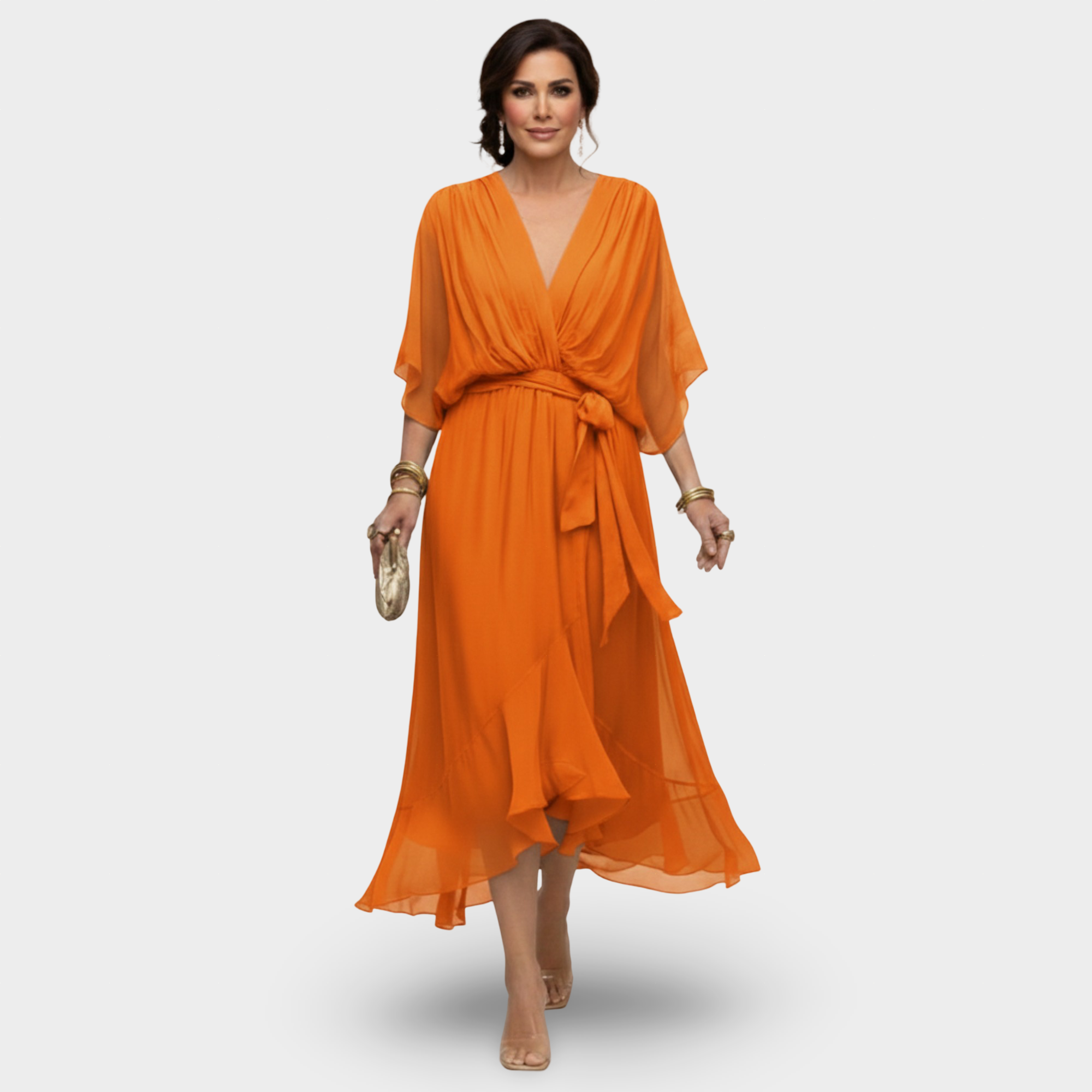 Marija  | V-Neck Haljina Klasične Elegancije