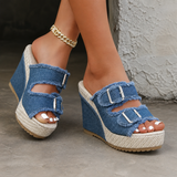 Atelier | Sandale na platformi sa fray ivicom
