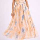 Ana - Robe Halter Aquarelle