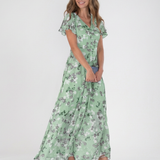 Ismeria | Cvjetna Chiffon Maxi Haljina