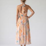 Ana| Mekana Halter Midi Haljina