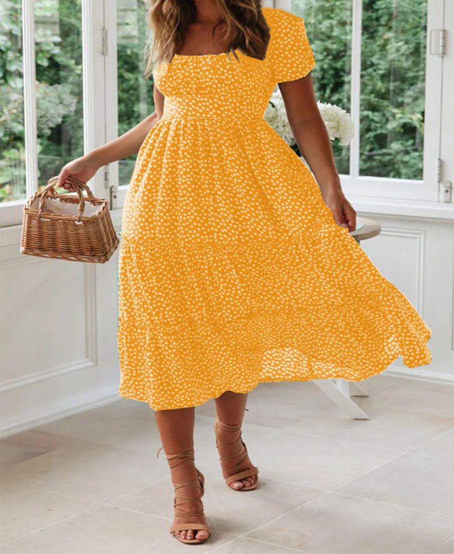 Julia | Midi haljina sa cvetnim dezenom