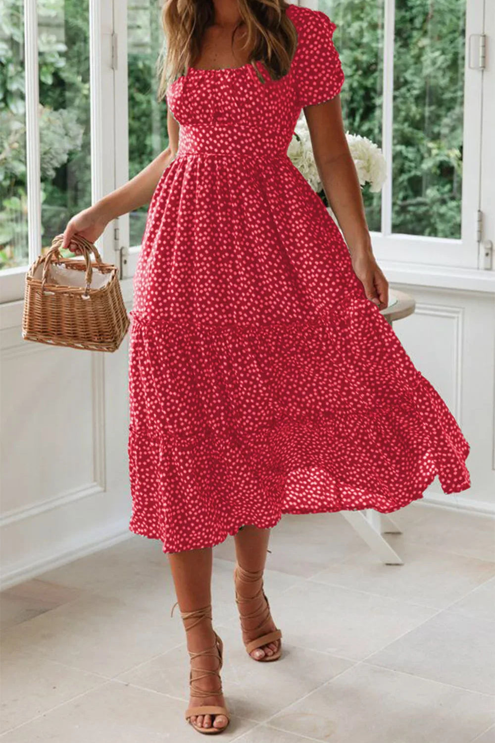 Julia | Midi haljina sa cvetnim dezenom