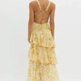 Lisa | Elegantni Midi Cvjetni Haljina