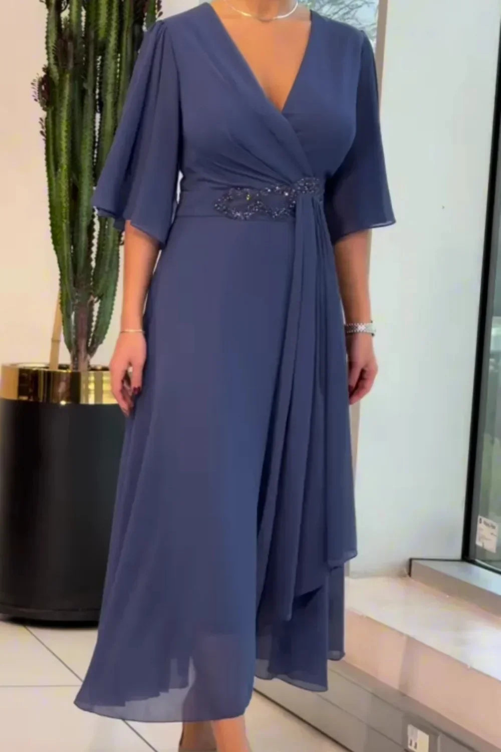 Ewelina | Elegantne dugačke šifonske haljine