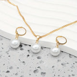 Elegantna Graciozna Perla Ogrlica Set