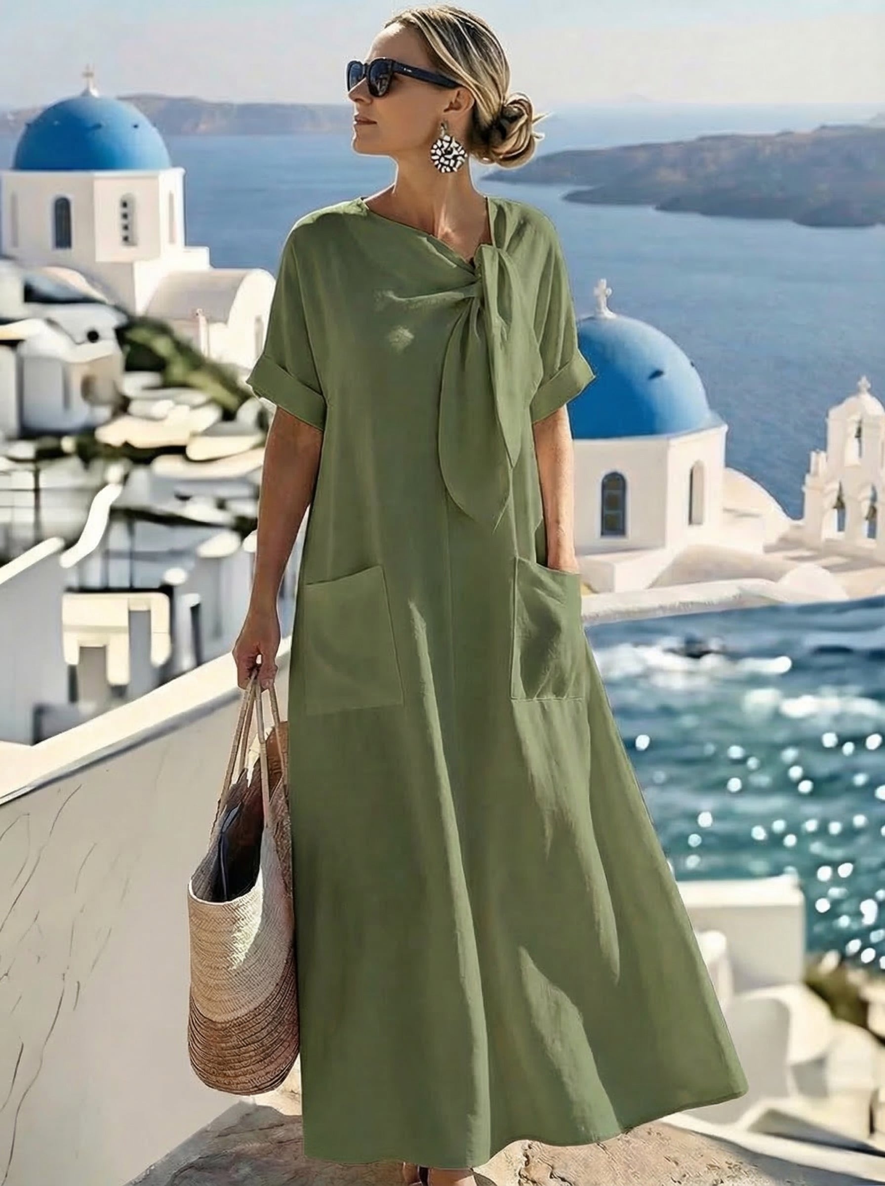Fleur™ Elegantna Haljina sa Džepovima