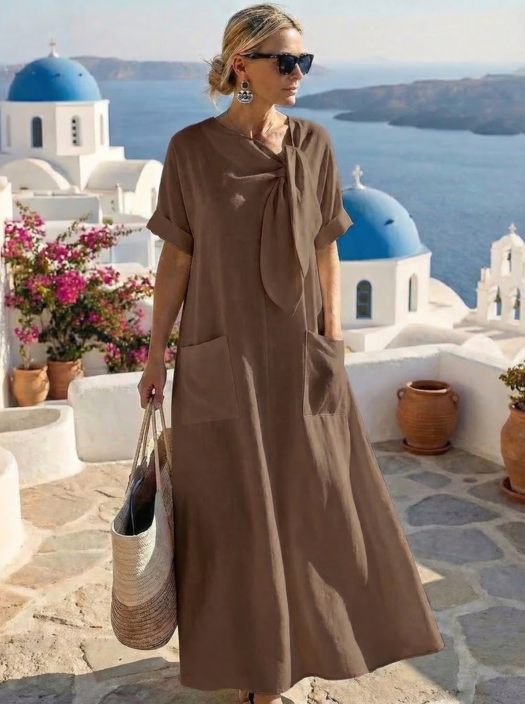 Fleur™ Elegantna Haljina sa Džepovima