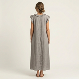 Ana | Haljina Maxi sa Ruffles i V-Izrezom
