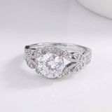 VINTAGE ZIRCONIA SREBRNI PLETENI PRSTEN