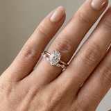 ZLATNI OVALNI DIJAMANT MARQUISE SET PRSTENJA