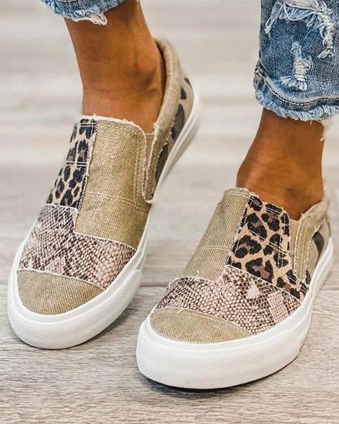 Quinny | Svakodnevne Leopard Print Platfomice